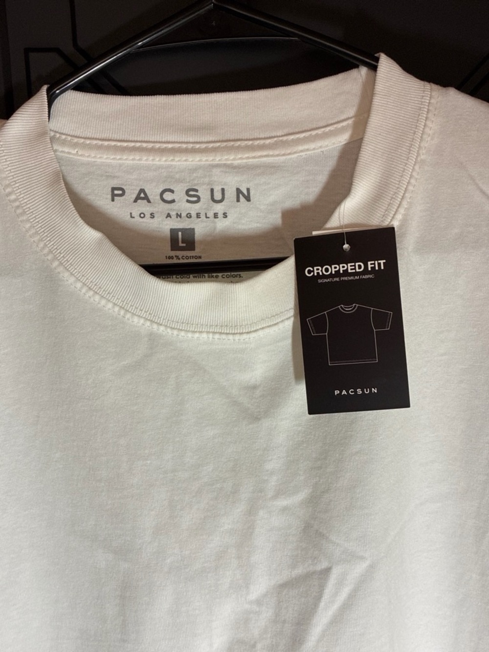 PacSun Men’s White Cropped Fit Tee